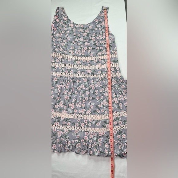 Hyku Boho Open Lace Trim Tank Top Sundress Size Large - Picture 8 of 9
